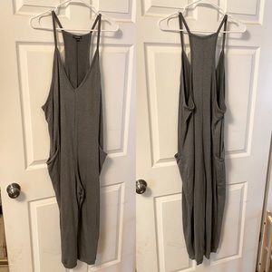 Super comfy wild fable racerback grey jumpsuit with pockets